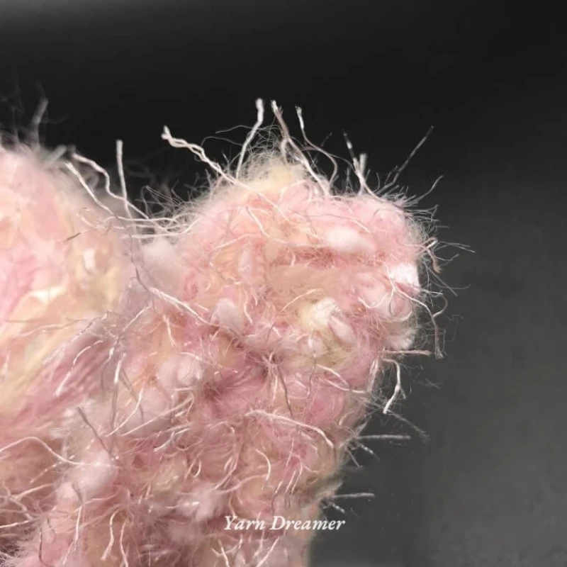 100g Pink Plush Yarn for Crochet bulk Fancy Puffy Yarn art Hand Knitting Yarn chunky wool Yarns for Knitting and Crochet thread