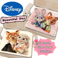 Disney Judy Hopps Nick Wilde High-value Creative Chair Cushion Cartoon Cute Cushion Office Student Stool Four Seasons Fat Mat