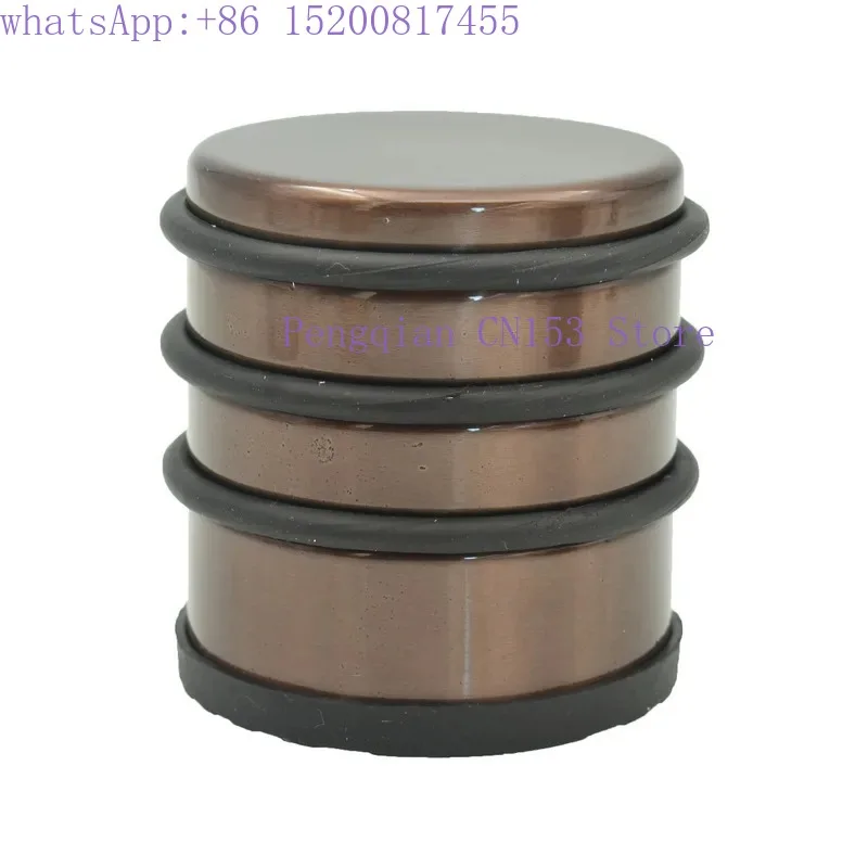 Stainless Steel Heavy Duty Round Door Stopper Rubber Non Slip Door Stop Wedge Anti Slip Floor Protector Cylinder Door Holder