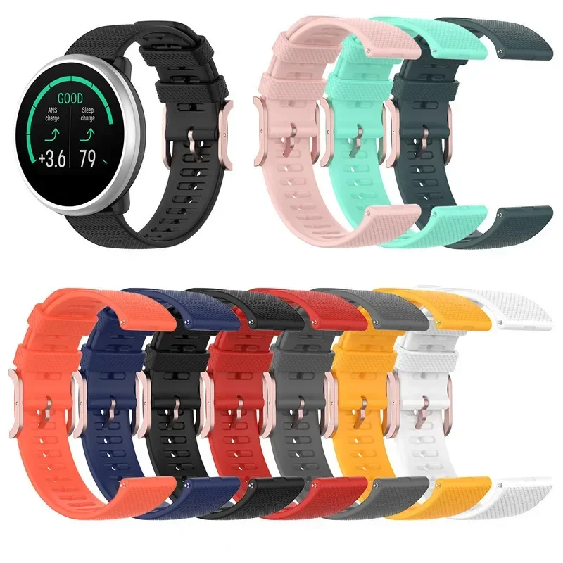 Bandas de silicona suave de 20mm y 22mm para Samsung Galaxy Watch Active/Active 2/ Pebble Time/Amazfit Bip/GTR/Gizmo Watch