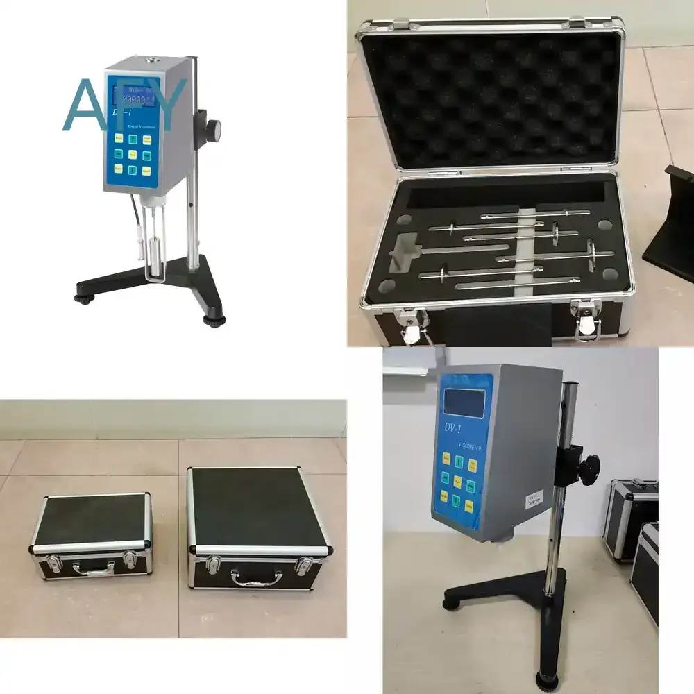 for RVDV-1 Spindles High Precision Latex Solvent Liquid Viscosity Meter Touch Screen Rotational Viscometer for Laboratory