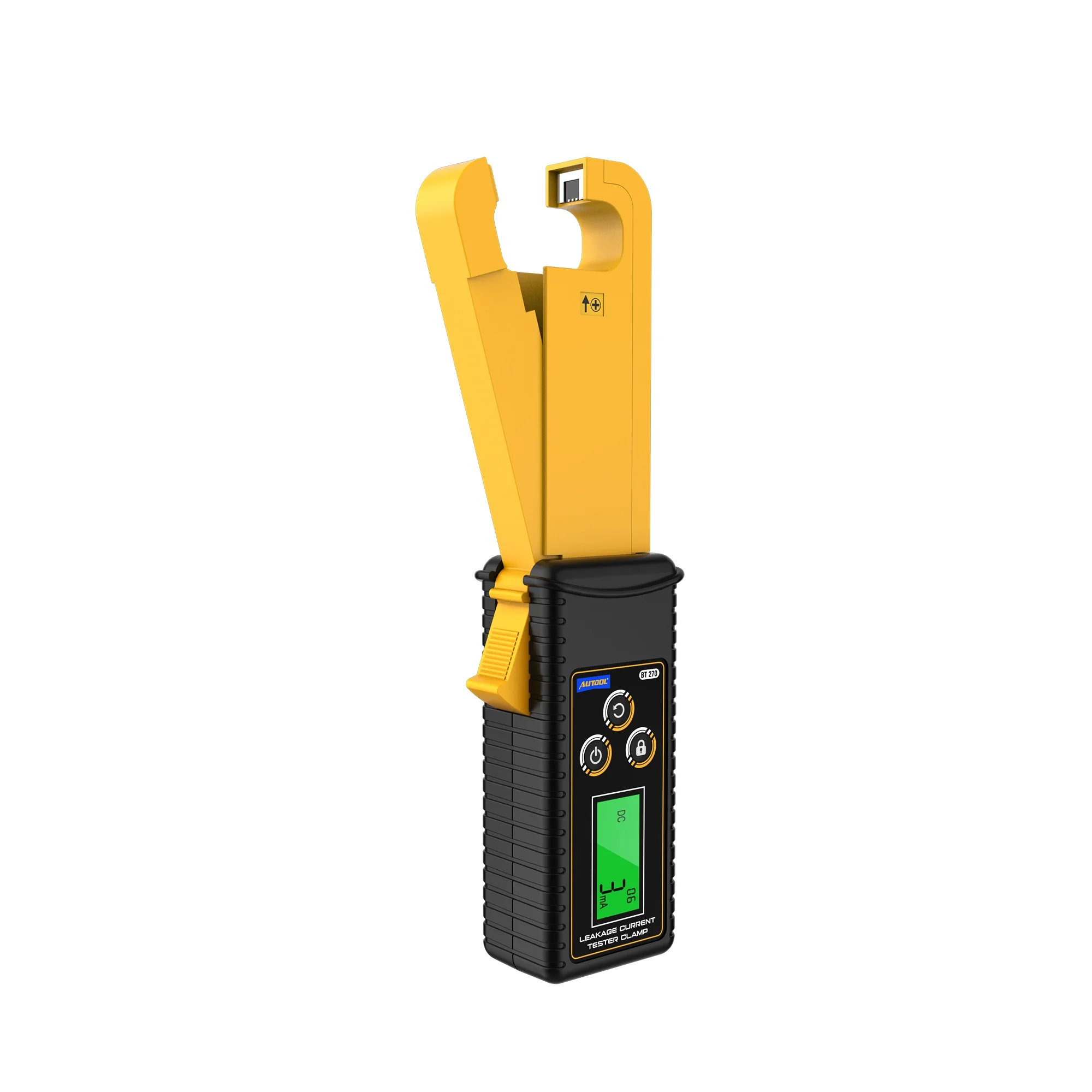 AUTOOL BT270 Current Clamp 0mA-60A AC DC Current Pliers Ammeter Leakage Current Measurement Data Locking  Clamp Amperemeter