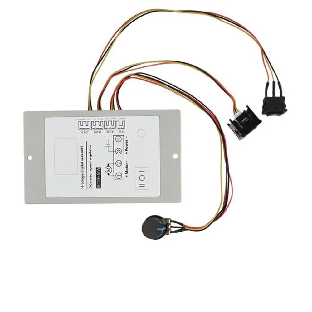 

DC10-55V Motor Speed Controller H-bridge DC Brushed Motor 20A Digital Tachometer Motor Forward and Reverse Regulator