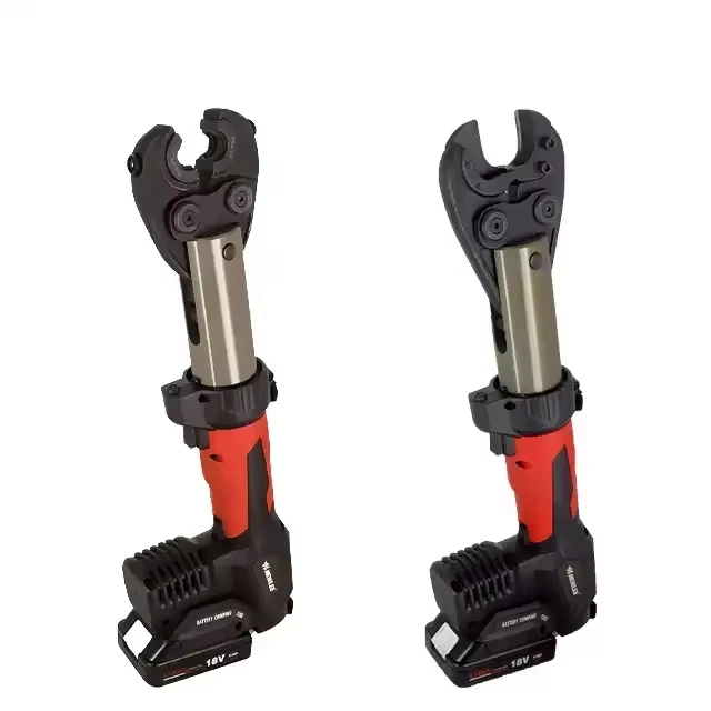 Battery Powered Hydraulic Crimping Tool Multi-functional 2in1 Battery Cable Lugs Crimping and Cutter Tools Cordless