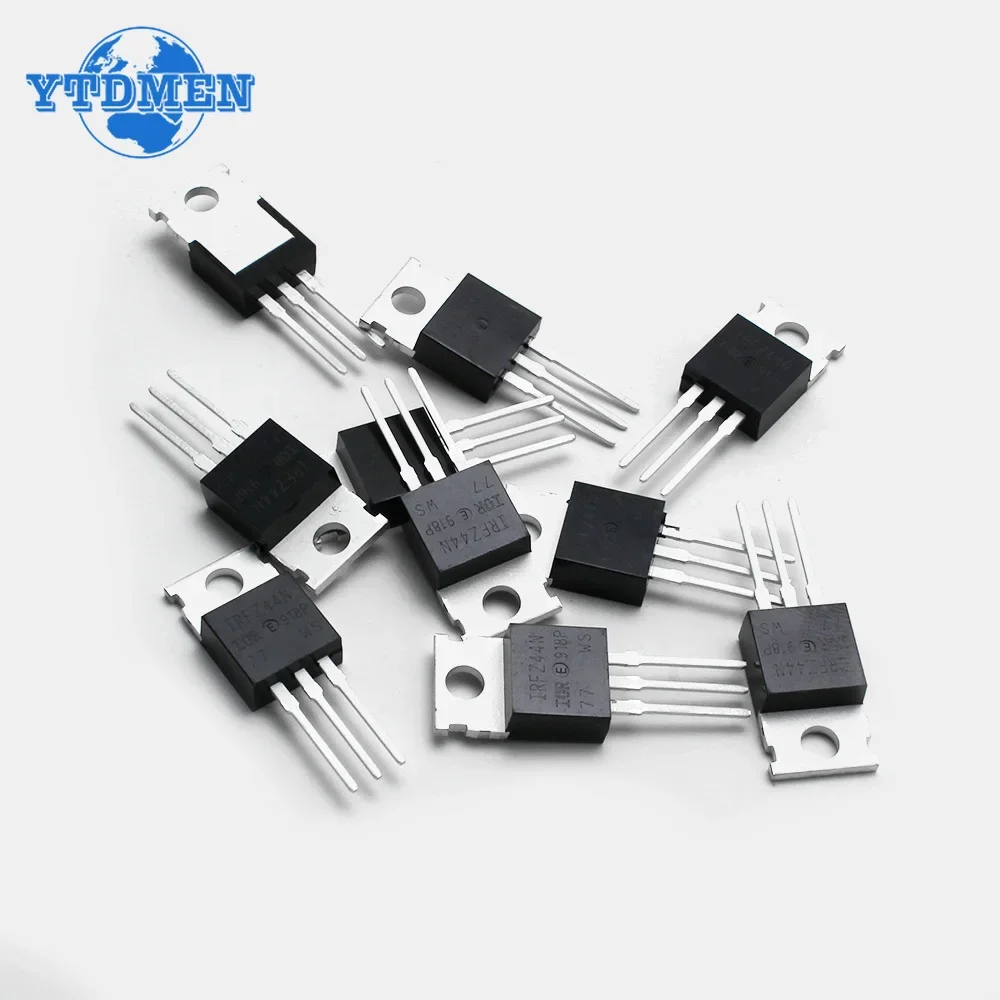 10PCS Mosfet IRFZ44N TO220 Transistor Kit IRFZ44 TO-220 High Power Transistors IRFZ44NPBF 49A 55V Field Effect Transistor Set