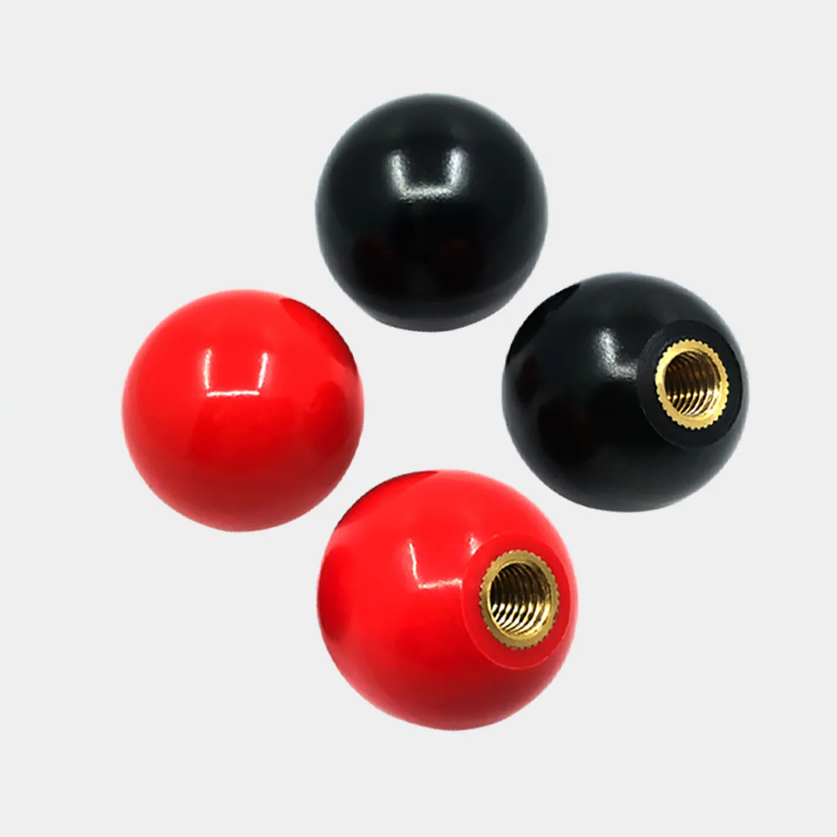 Dado a sfera solido in bachelite/maniglia a sfera/dado a manopola/maniglia a bilanciere filettatura interna M5-16