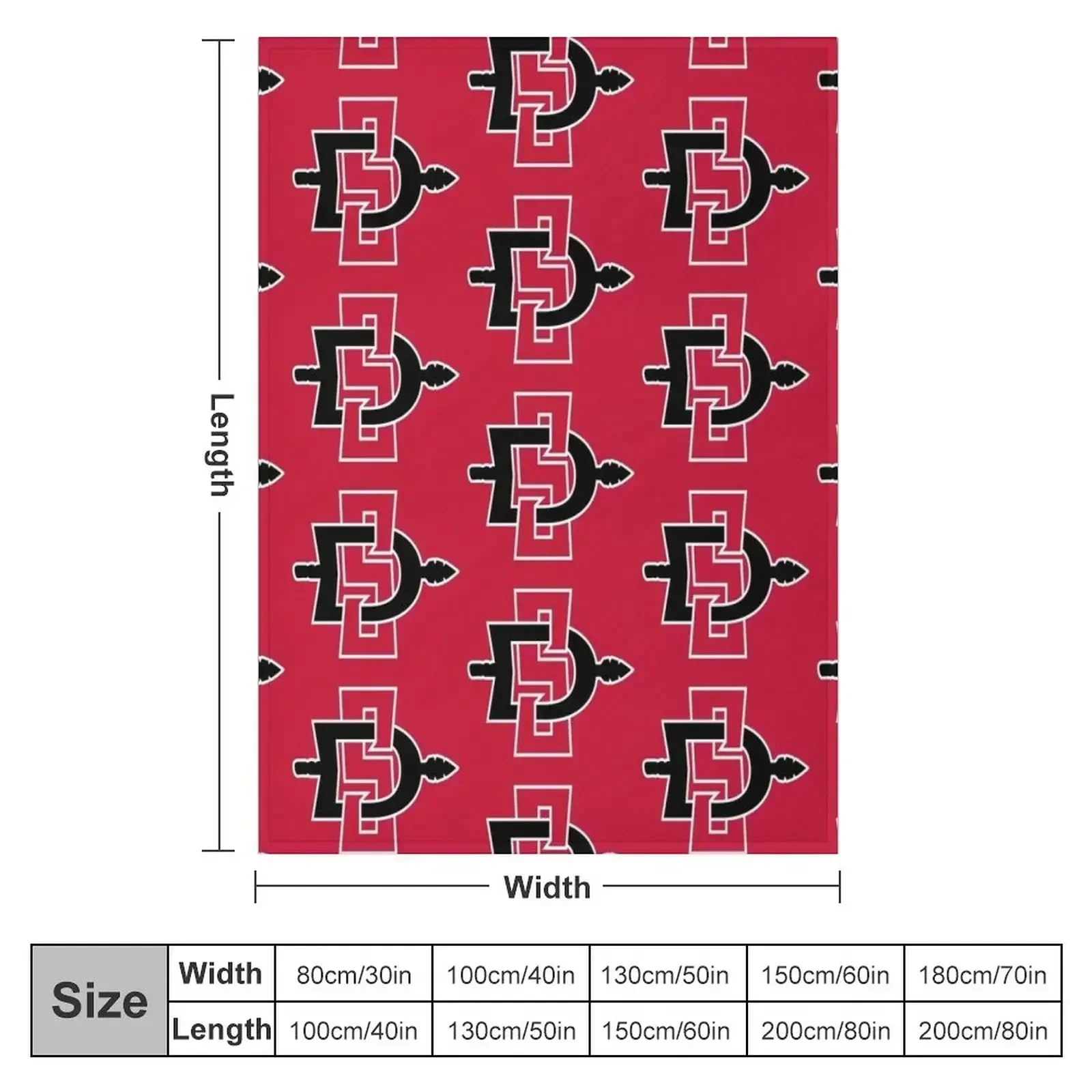 The San Diego State Aztecs baseball icons Throw Blanket Sofa Quilt Baby Multi-Purpose Blankets