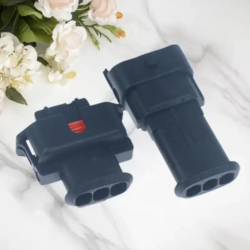 1 مجموعة 3 دبوس ذكر أنثى السيارات مضخة حقن الديزل موصل الضغط العمود المرفقي الاستشعار التوصيل ل 1928404227 1928403966 #2