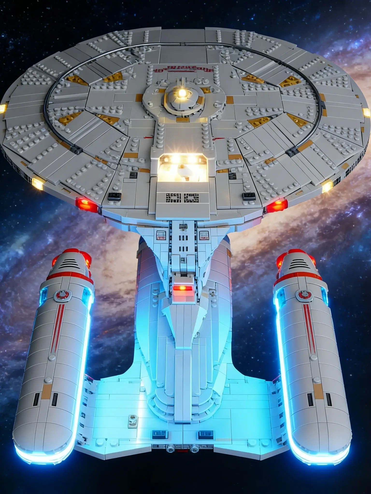 LED-lampje voor Lego 10356 Icons Star Trek: U.S.S. Enterprise NCC-1701-D decoratieve lamp met batterijhouder - afbeelding 2