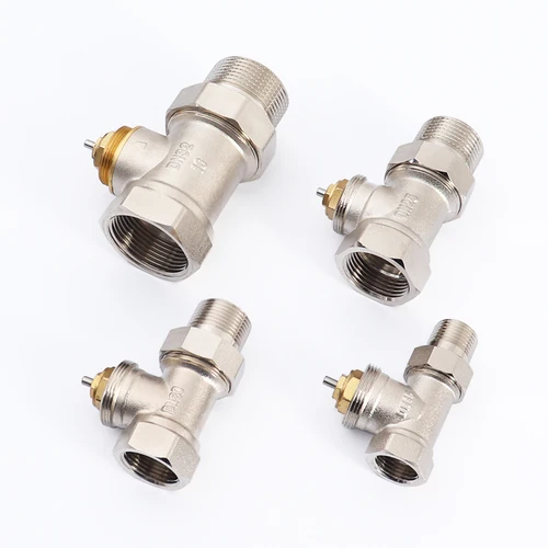 Imagen 2 del producto Válvula de radiador recta de latón sin cabezal termostático para sistema HVAC DN15 DN20 DN25 DN32 válvula controladora de temperatura