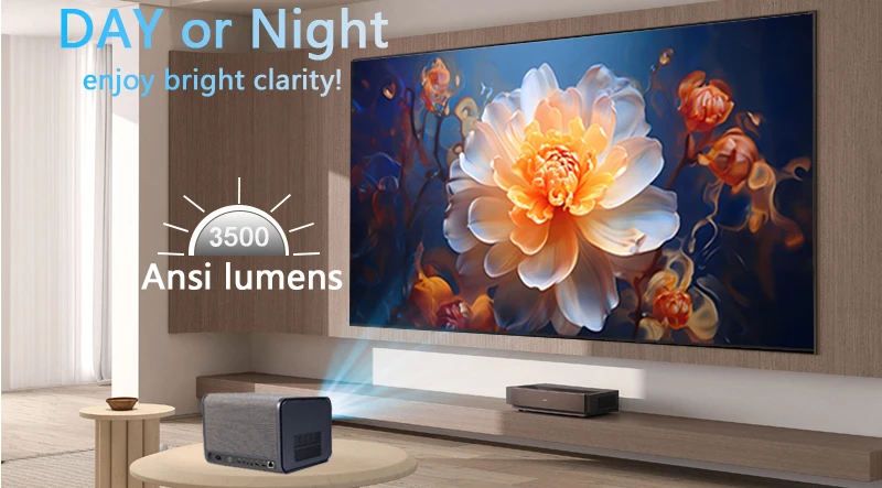 DITONG J10 Projektor Native 1080P 4K-Unterstützung Autofokus 3500 ANSI WiFi 6 Bluetooth 5.4 Android Smart Home Theater Outdoor-Kino – Detail 5