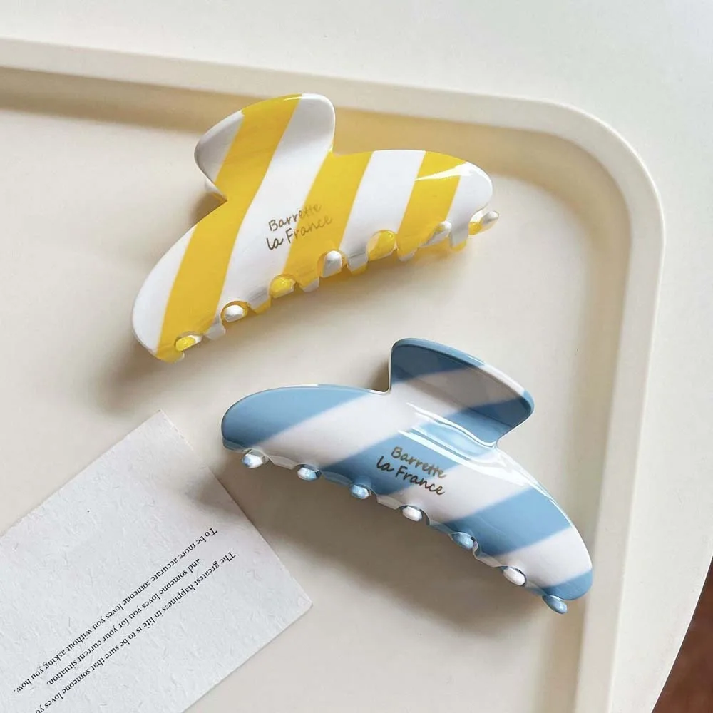 

Модные элегантные уксусные кислоты, коготь для волос, акриловая клетчатая заколка с градиентом в виде акулы, контрастный цвет, головные уборы, женские аксессуары для волос, друзья