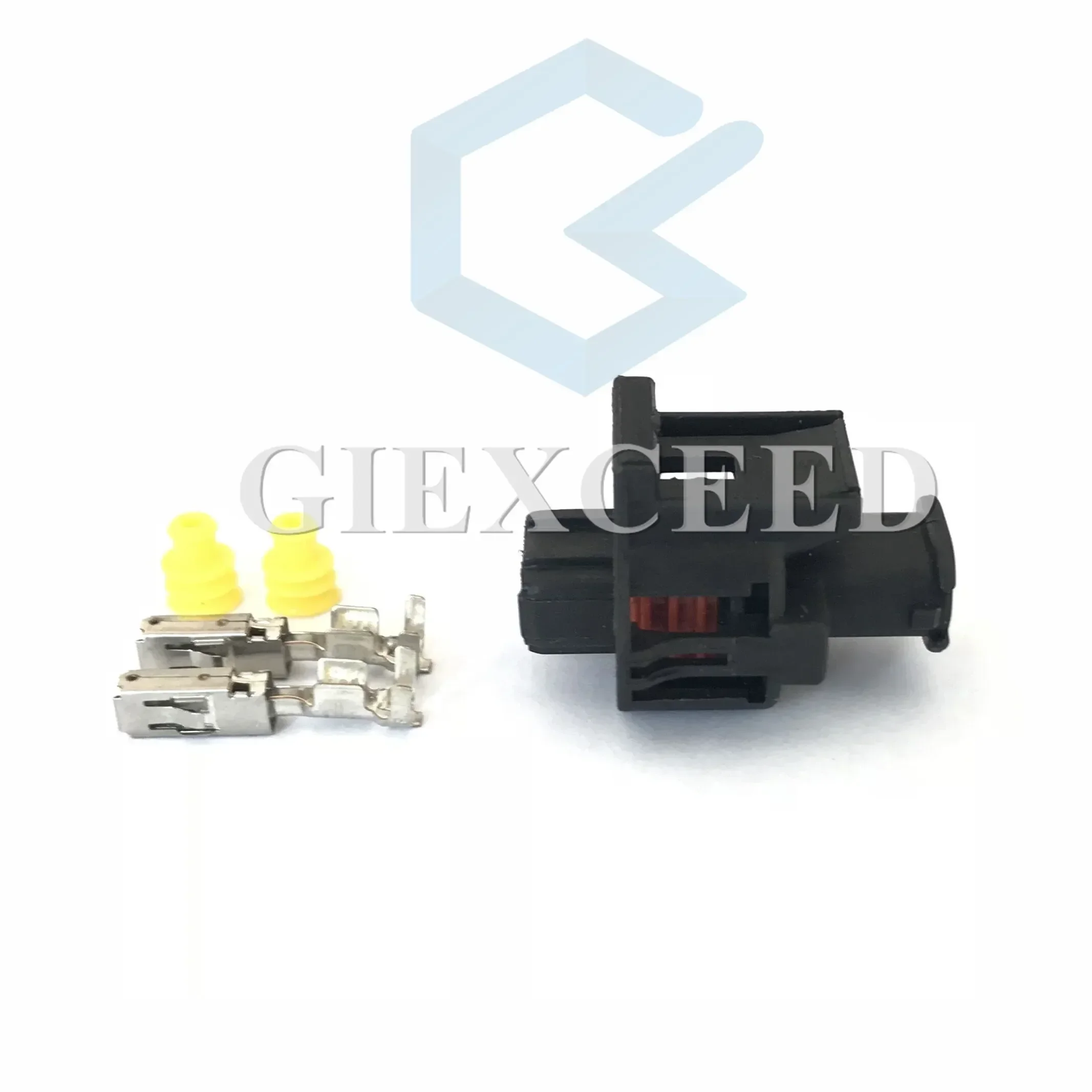 2 Sets 2 Pin AC Assembly 936059-1 Female Electronic Diesel Common Rail Injector Crankshaft Sensor Plug For Bosch