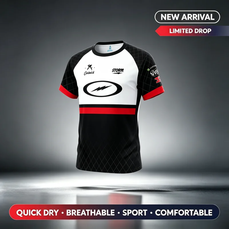 Baby Clothing Logo - Nova Camisa de Boliche Coolwick Storm,