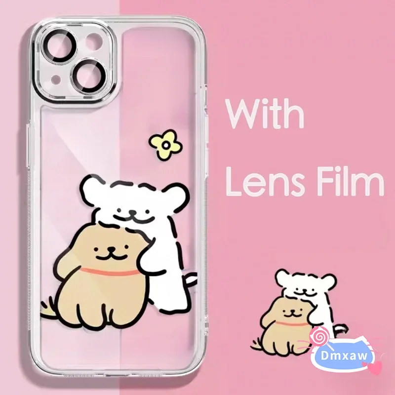 جراب شفاف لـ iqoo z9 توربو z9x z8x z8 z7 pro z7x z6 z5x z5 5 5g 4g ، حافظة لينة بتصميم كلب كرتوني لطيف #4