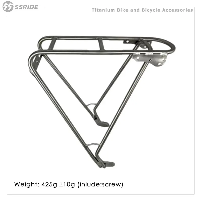 Titanium Bicycle Luggage Carrier, Rear Mounted Bike Rack, Child Seat for Road Bicycle, Bike Rear Parcel Holder