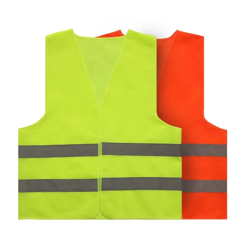 1 Pcs Reflective Strip Vest Car Emergency Fluorescent High Visibility Safety Vest Motorcycle Jackets Reflective Clothing Hi-Vis