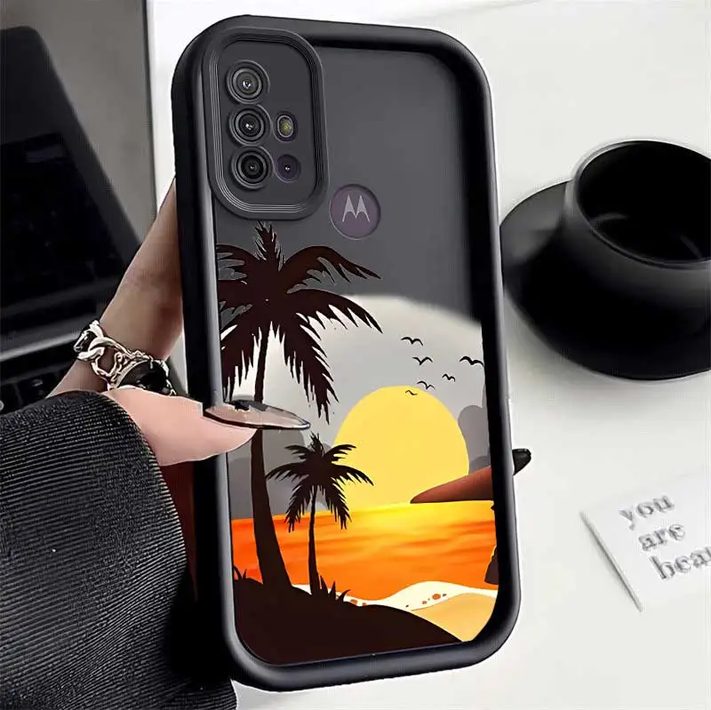 G20 Morning Glow Sky Eye Ladder Phone Case For Motorola Moto G20 Cover