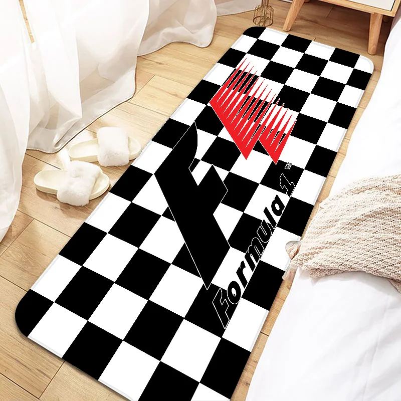 F1 Formula 1 One Racing Car Door Mat Entrance Non-slip Doormat Washable Kitchen Carpet Living Room Hallway Rugs Bathroom Bath