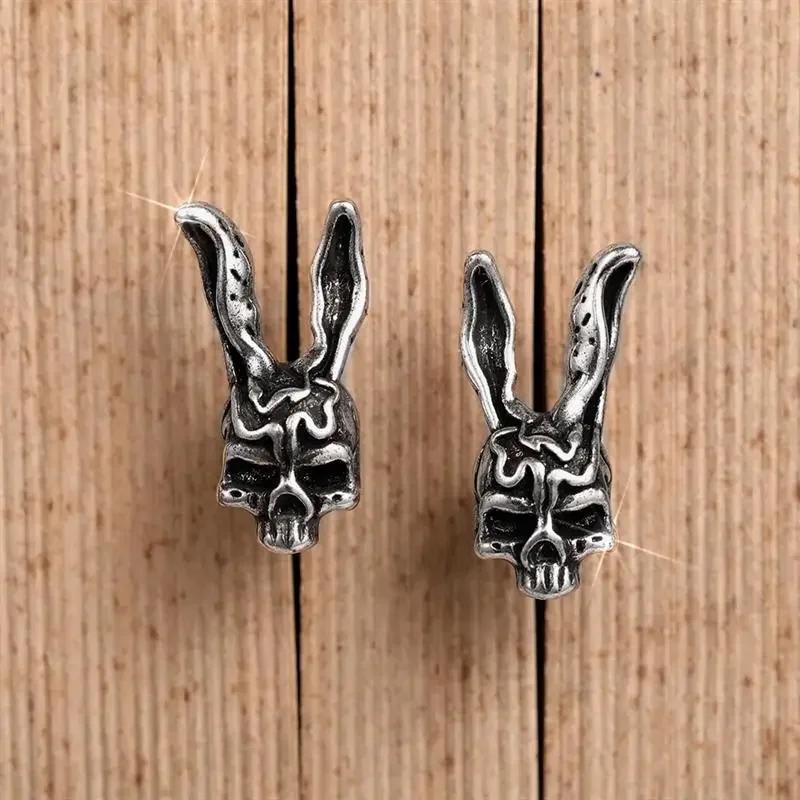 Huitan Scary Anti Silver Color Vampire Halloween Stud Earrings Vintage Novel Women/Men Gothic Festival Party Statement Jewelry