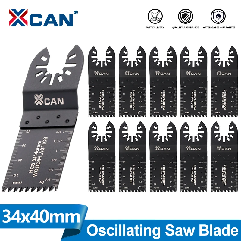

XCAN 34mm Multi-Function Oscillating Saw Blades 1/5/10pcs High Carbon Steel Multi Wood Cut Blade Circular Saw Blade