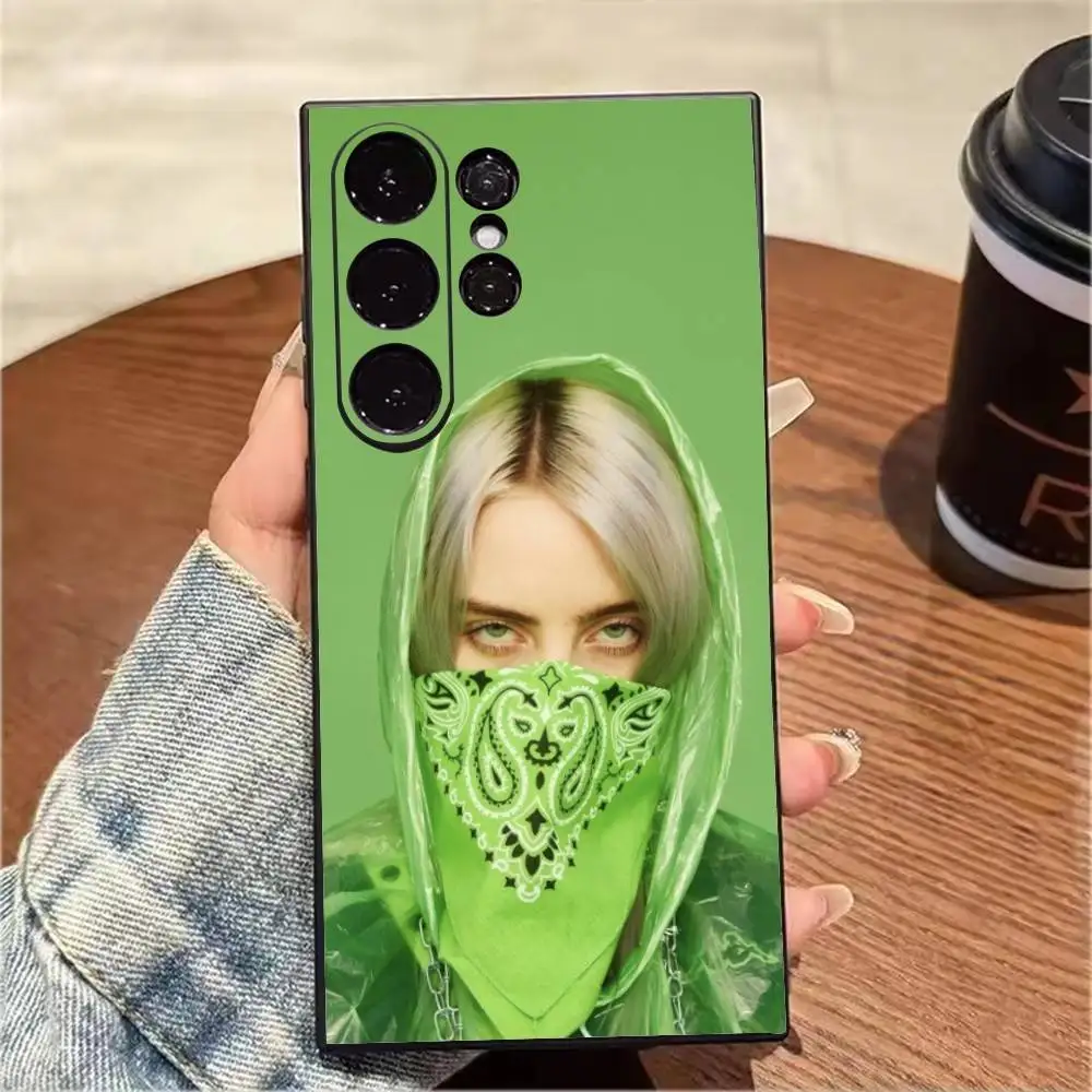 BE B-Billie Bad Guy Printing Phone Case For Samsung S25,S24,S21,S22,S23,S20,Ultra,S26,Plus,Fe,Note,5G Black Cover