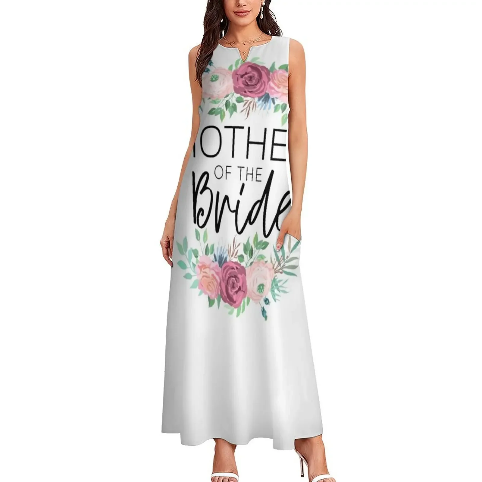 ชุดเดรสยาวสำหรับแม่เจ้าสาวในงานแต่งงาน ชุดดอกไม้ประดับ ชุดฤดูร้อนสำหรับผู้หญิง ปี 2025 ชุดราตรีออกงาน กระโปรงผู้หญิง
