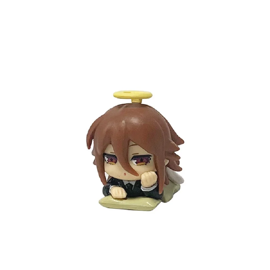 5-teiliges Set Q-Version Chainsaw Man Schlafpose Denji/Reze/Pochita/Makima Actionfigur Anime PVC-Modell Desktop-Kapsel-Figuren Spielzeug – Detail 4