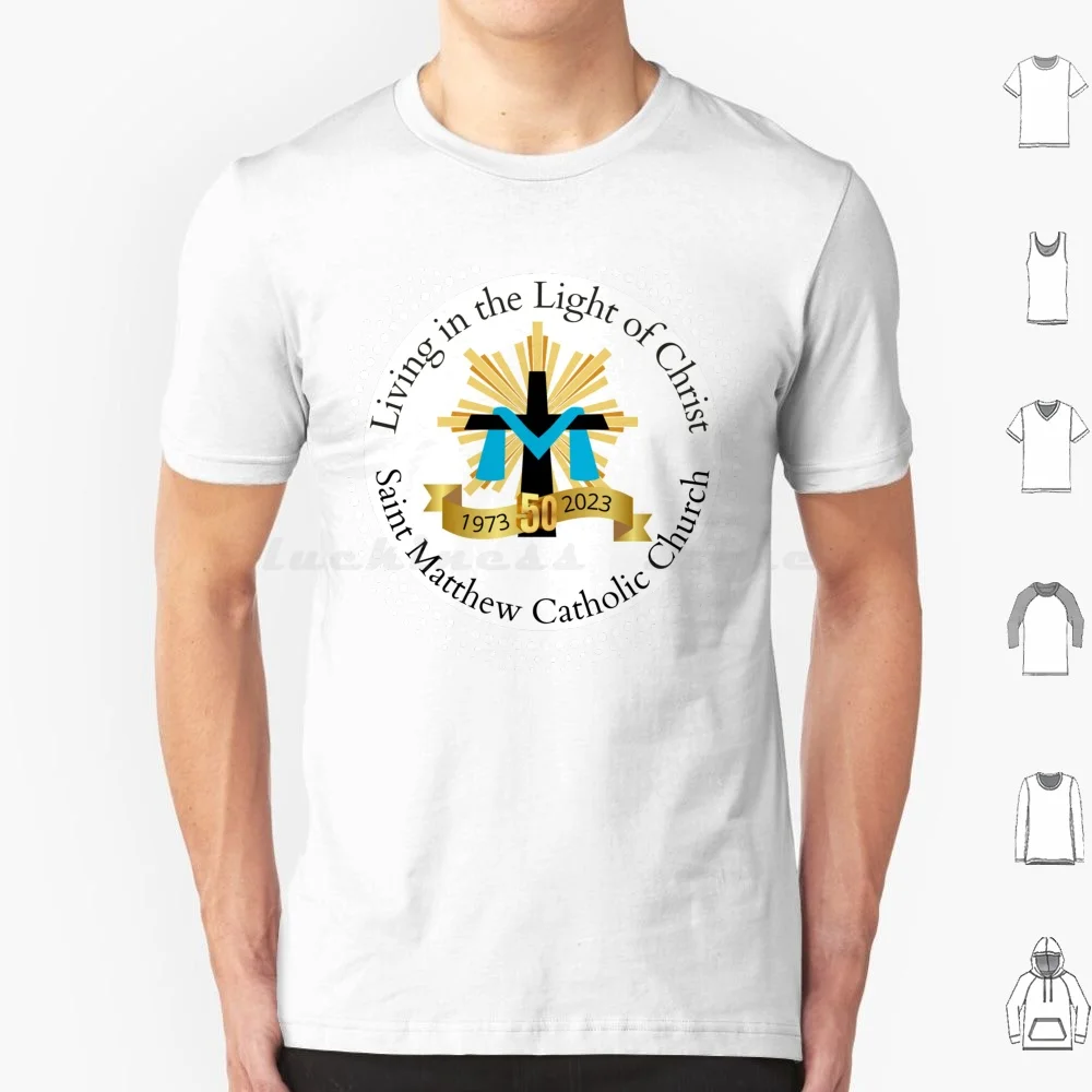 

Smcc 50th Anniversary Logo-Circular Design T Shirt Men Women Kids 6xl Smcc Saint Matthew Catholic Church Winter Haven Smcc 50th