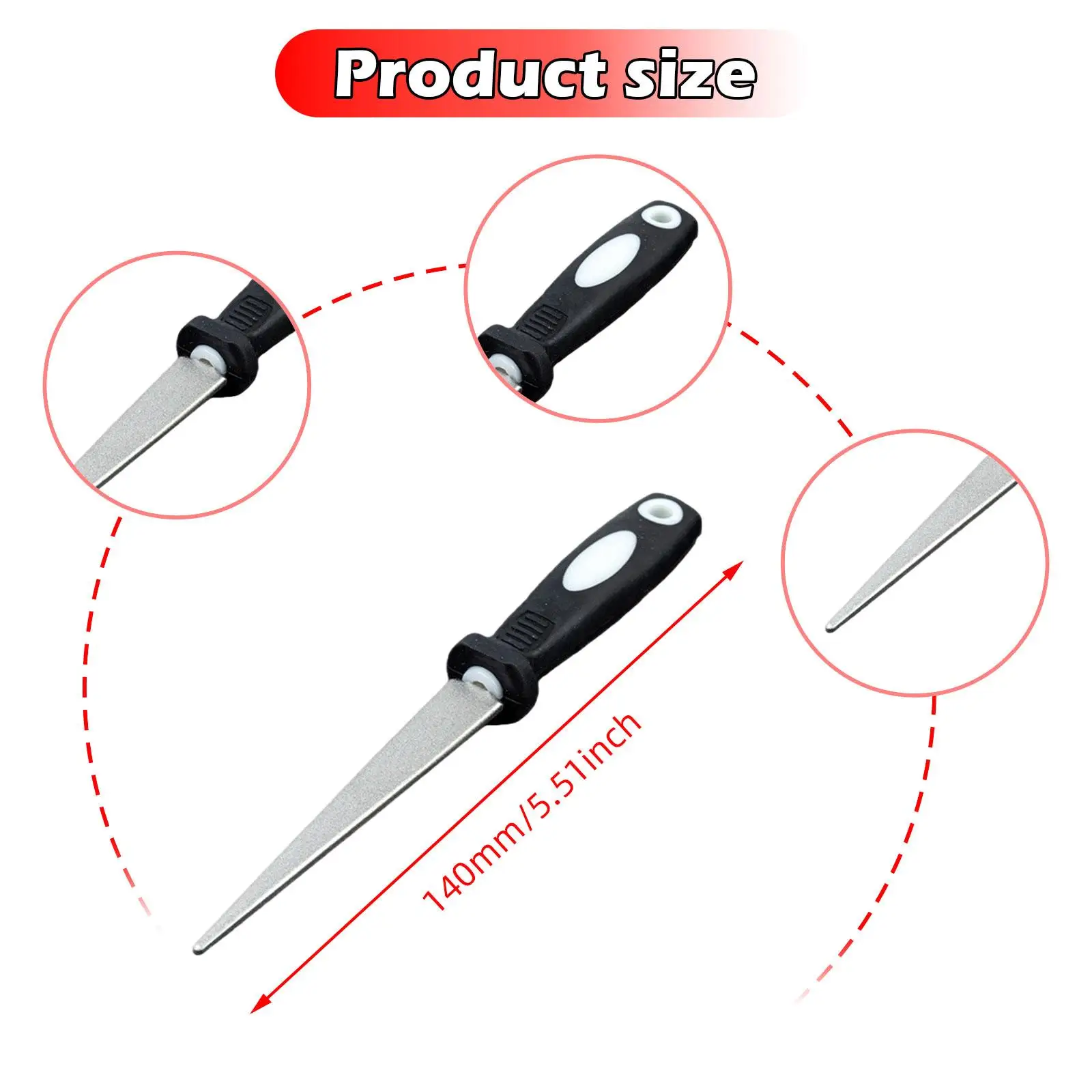 Sharpening File Kitchen Accessories Whetstone Stone Knife Sharpening Rod