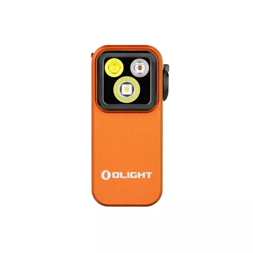 New Olight Oclip Pro Clip on Flashlight with Floodlight Spotlight and Red Light