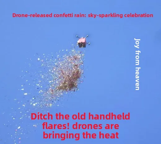 Caja Airdrop, lanzador parabólico para drones DJI Mavic, pulverización de pétalos de flores y sobres rojos con control remoto, folleto para eventos