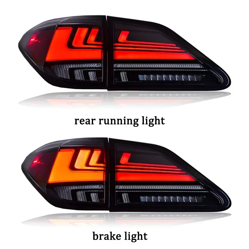 Rear Running Light + Brake + Reverse + Dynamic Turn Signal Car LED Taillight Tail Light For Lexus RX350 RX450h 2009-2015