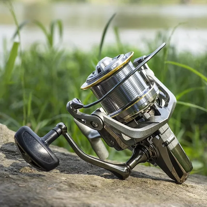 

Sea pole anti-seawater spinning wheel, all-metal no-gap oblique cup, fishing wheel, sea fishing pole far-throw wheel