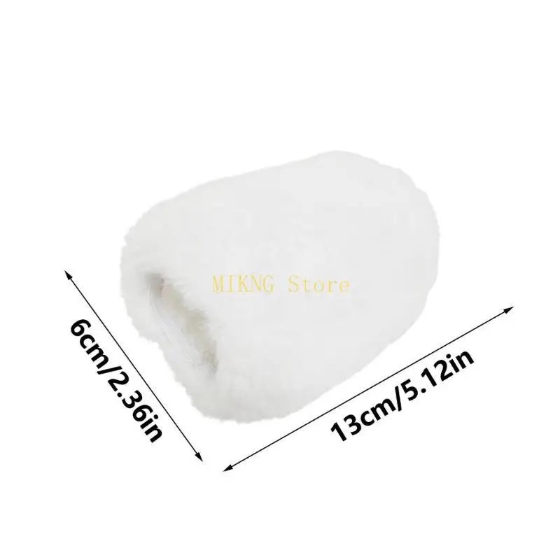 Babrillero viento espirel fídrico artificial suave para micrófonos MC8 Cover a prueba viento Mejora las experiencias