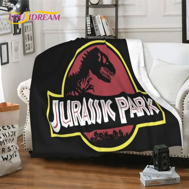 Jurassic Park Blanket,Dinosaur Flannel Blanket Soft Throw Blanket,Sherpa Warm Blanket Four Seasons for Beds Sofa Office Gifts