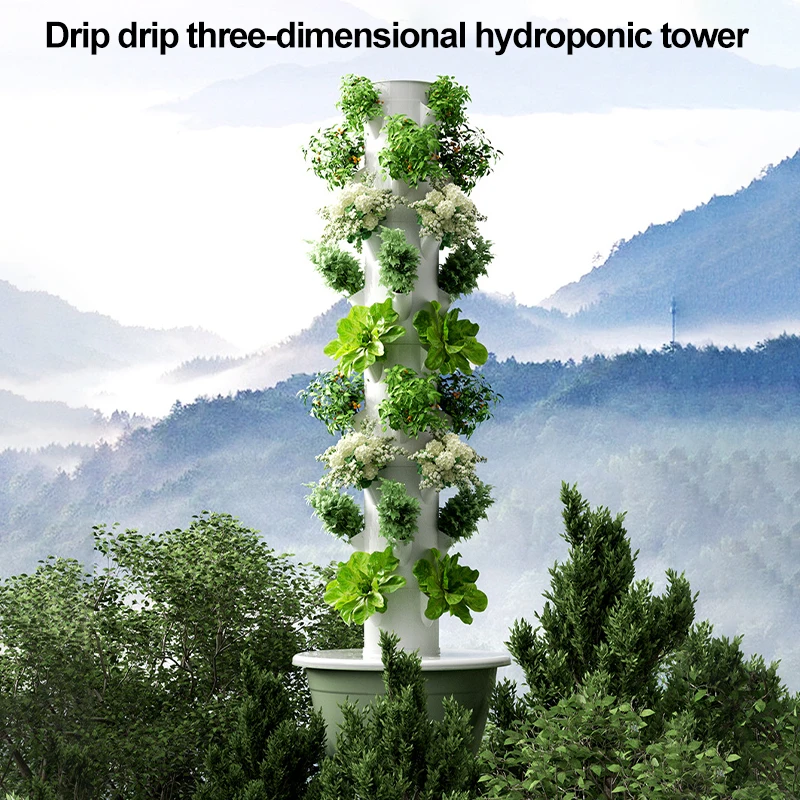 

5-7Floors Hydroponic Vertical Tower Plant Pots Hydroponic Colonization Cups Flower Container Plant Grow Pot Cup Indoor Gardening
