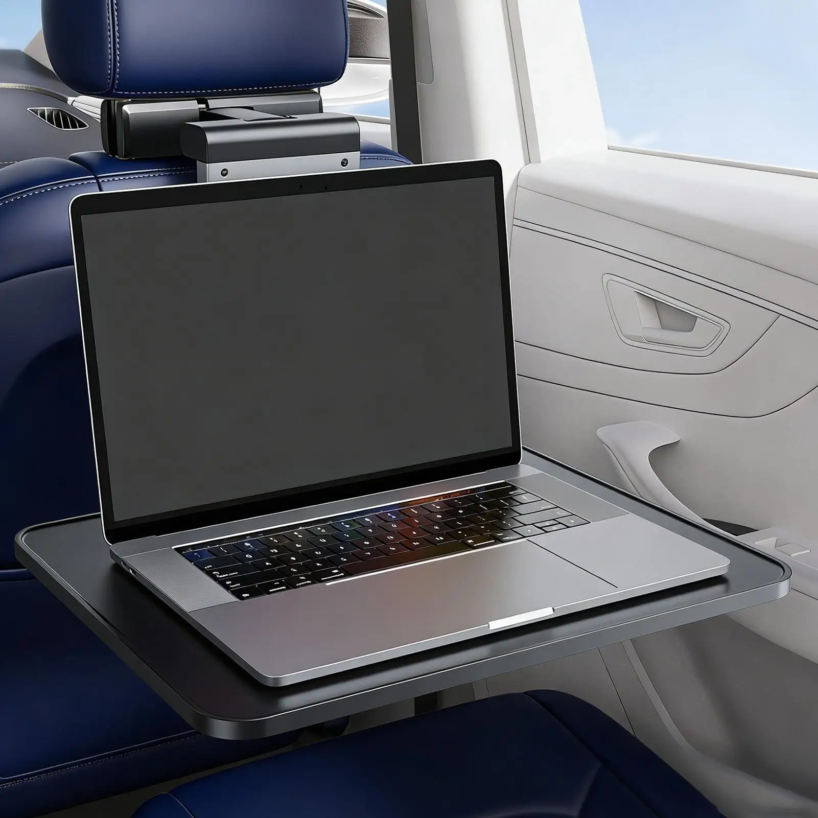 Car Desk For Laptop Anti Slip Backseat Eating Storage Travel Food Tray For Auto Backseat For Vehicles Trailer Truck Automotive
