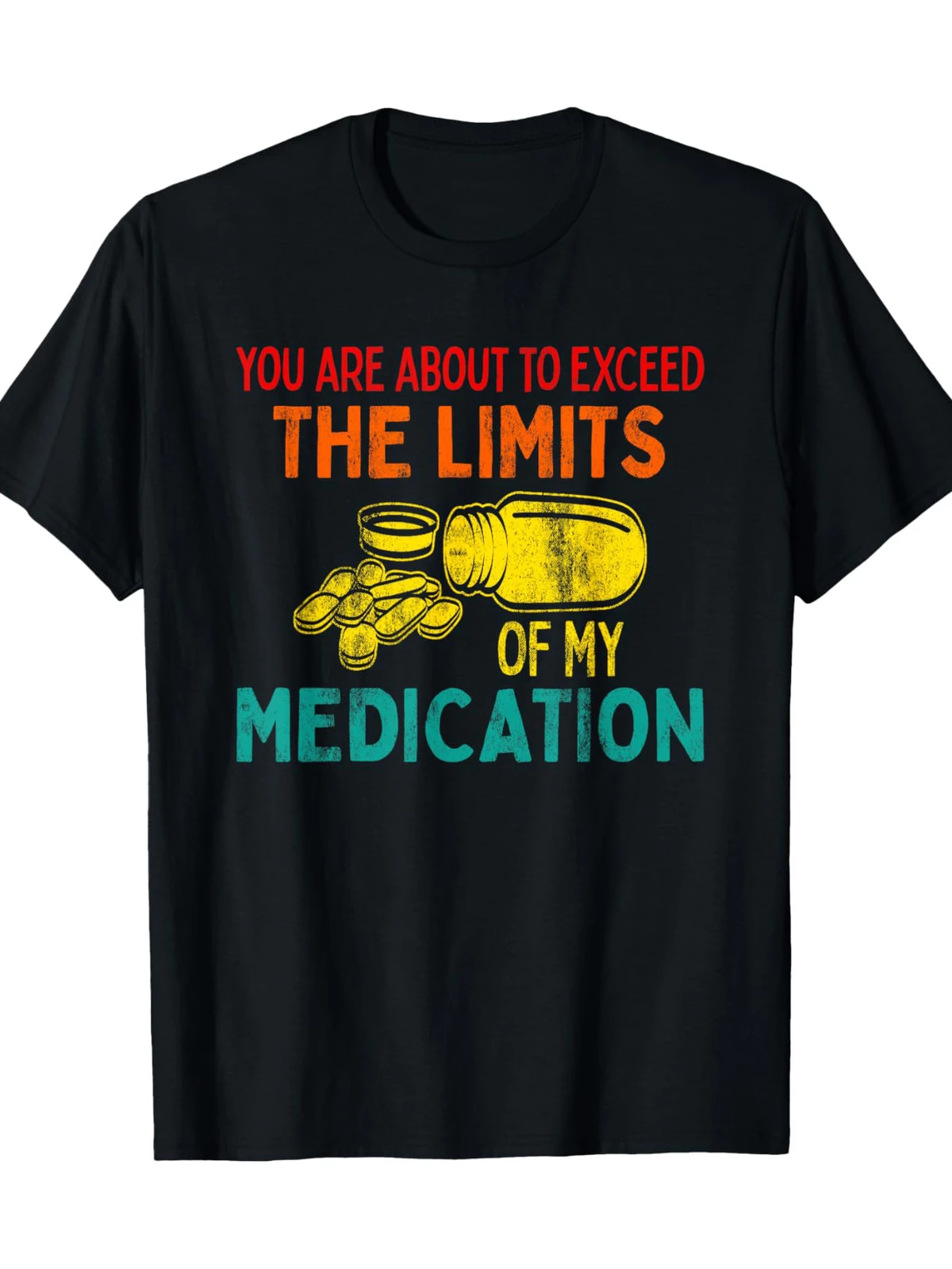 Мужская футболка 220г 100% хлопок You Are About To Exceed The Limits Of My Medi.