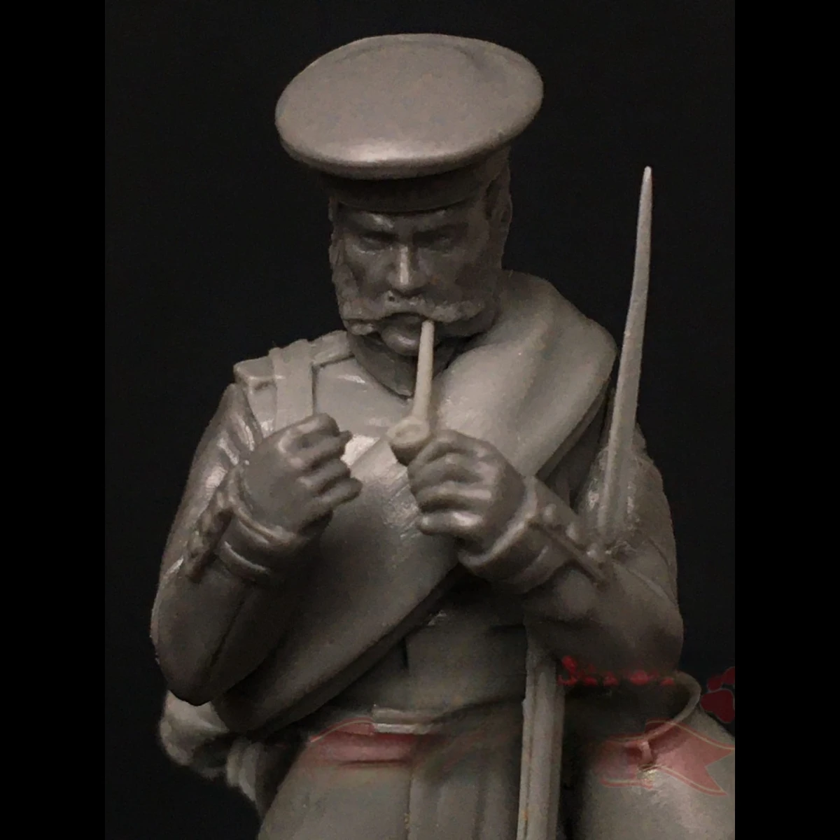 1/32 Resin Unpainted Model Kit, Caucasian Independent Army Noncommissioned Officer, unassembled and unpainted GK