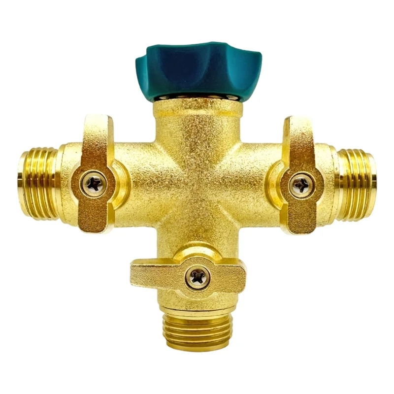 

Многофункциональный трехходовой бронзовый удлинитель, подходит для удлинителя садового шланга, включает уплотнительные кольца и