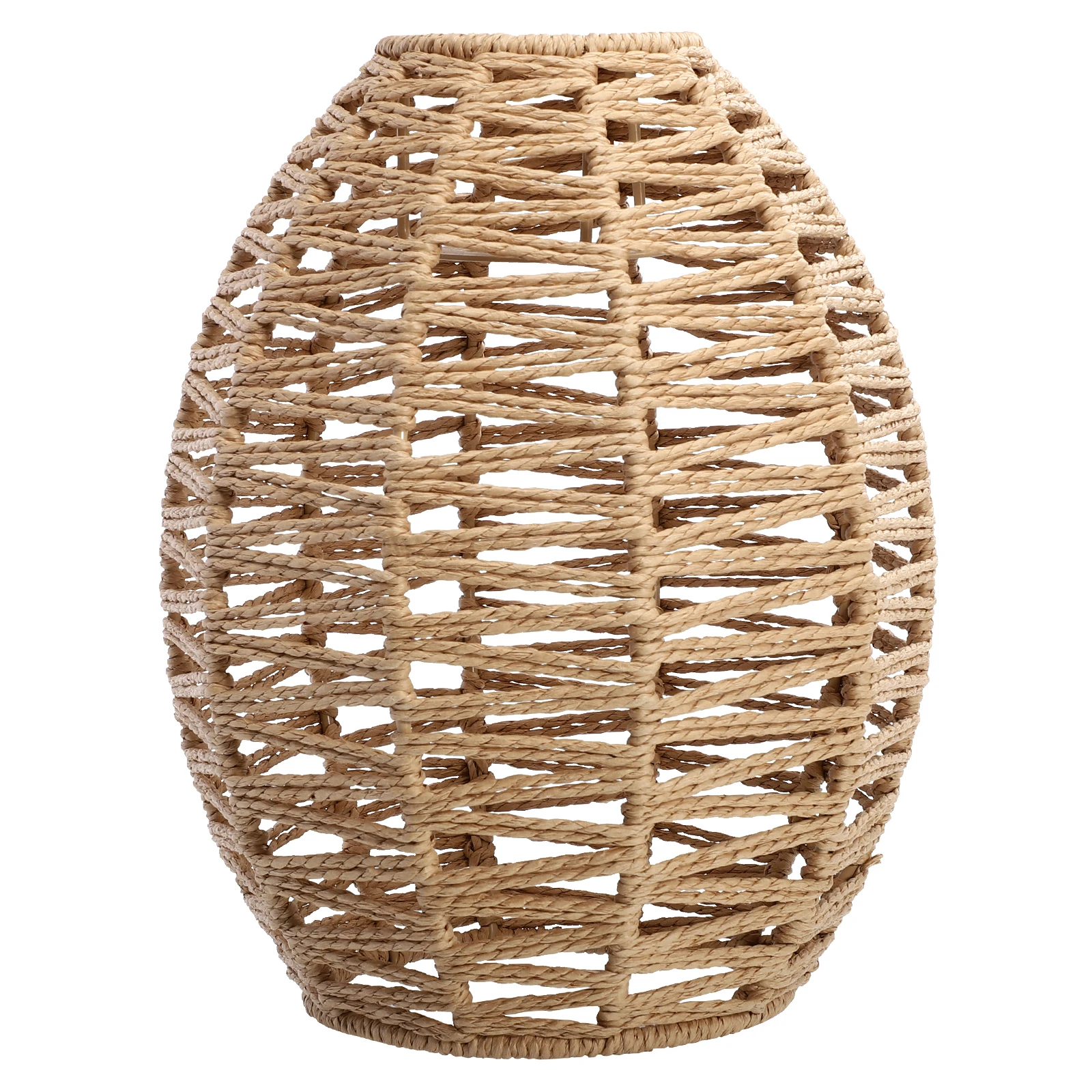 

1pc Woven Lampshade Pendant Light Fixture Burlap Rope Shades Hanging Handmade Paper Bedroom Living Decor Gifts Warm Atmosphere
