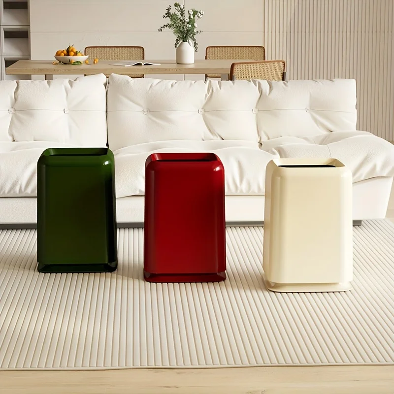 Minimalist Wastebasket Household Trash Can Home Bathroom Accessories Large Capacity Living Room Bathroom Garbage Bin Home Decor