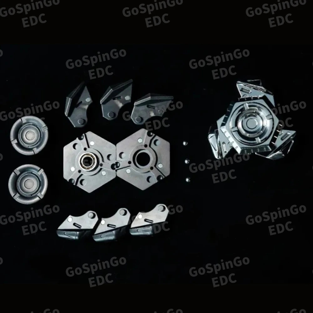 FANRENWU EDC Mantis lame Fidget Spinner en acier inoxydable Fidget jouets pour adultes accessoires de bureau ouverture d'ongle magnétique