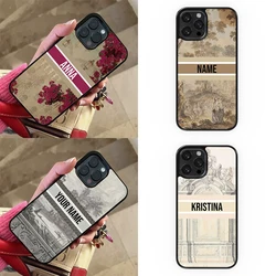 Customized 7 8 Plus Sublimation Phone Cover for iPhone 13 12 Mini 11 Pro Vintage Oil Painting For iPhone XR 14 Plus 15 Pro Max