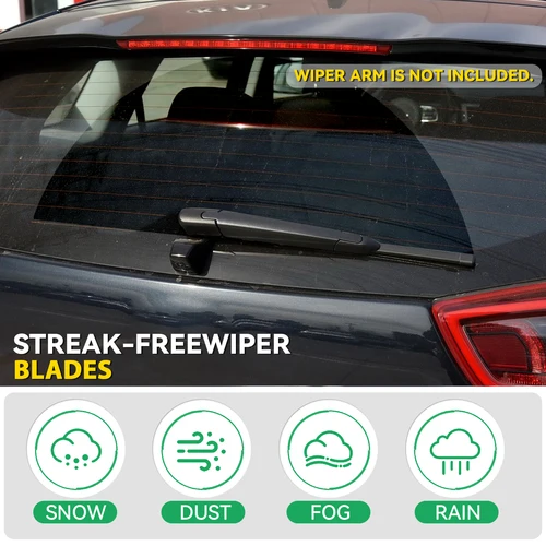 Imagen 2 del producto Erick's limpiaparabrisas juego de limpiaparabrisas delantero y trasero para Jaguar e-pace 2017 - 2025 parabrisas ventana cepillos de lluvia 26 ""+ 20"" + 12""