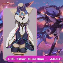 IN STOCK UWOWO Star Guardian Akali Cosplay Game League of Legends/LOL SG Akali Cosplay Halloween Costume K/DA  Ahri/Kaisa/Xayah