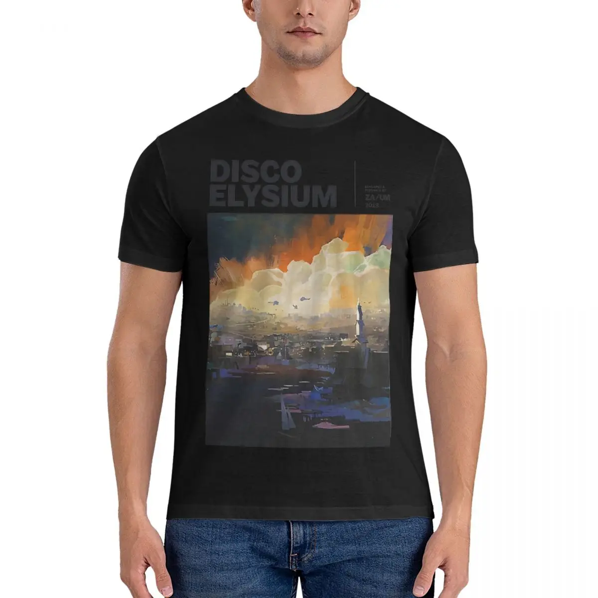 Disco Elysium Disco Elysium Disco Elysium Disco Elysium T Shirts Kim Kitsuragi Cotton Clothes Amazing Short Sleeve Round Neck