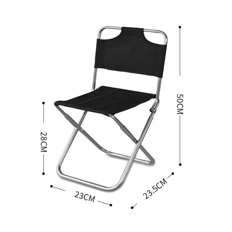 Portable Lightweight Folding Aluminum Alloy Camping Stool Outdoor Travel Fish Small Chair Durable Picnic Seat for Hiking image 3