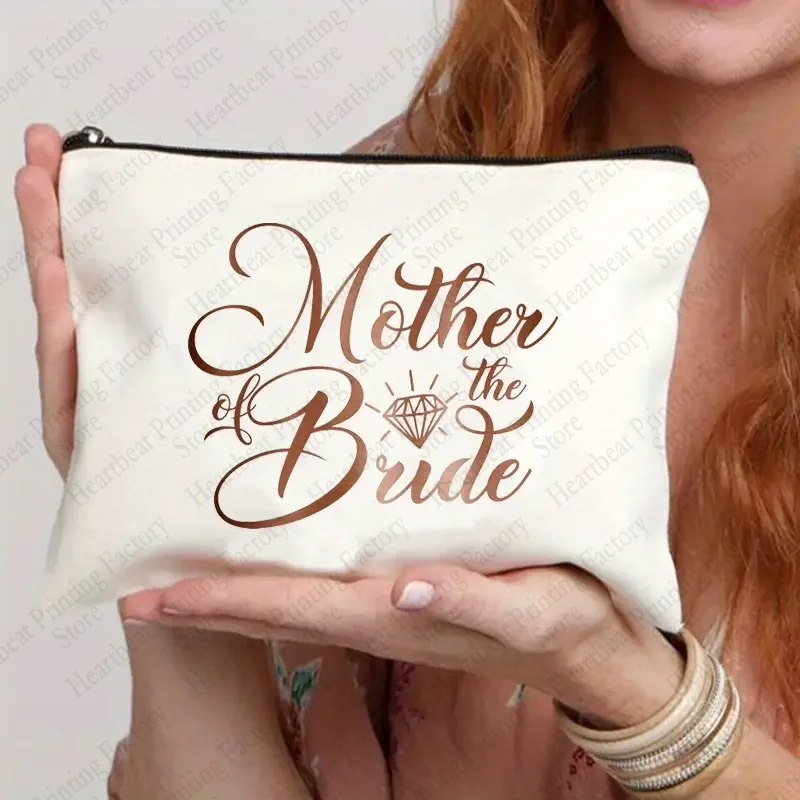 Wedding Bride Makeup Bag Bachelorette Party Cosmetic Bags Party Organizer Pouch Gifts Bridesmaid Toiletries Best Gift for Brides